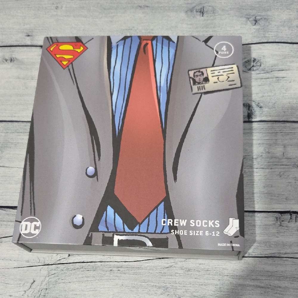 DC Navy Gray Packaging with Red Accent